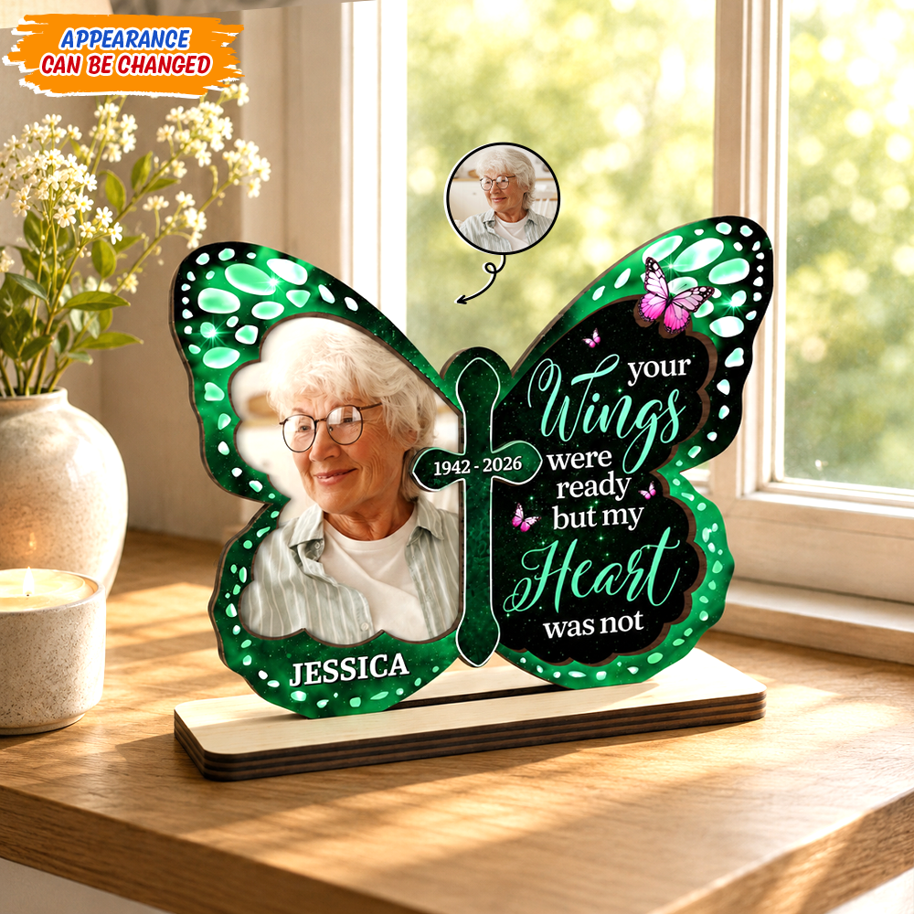 Miss You So Much - Personalized 2-Layer Wood Plaque With Flat Base