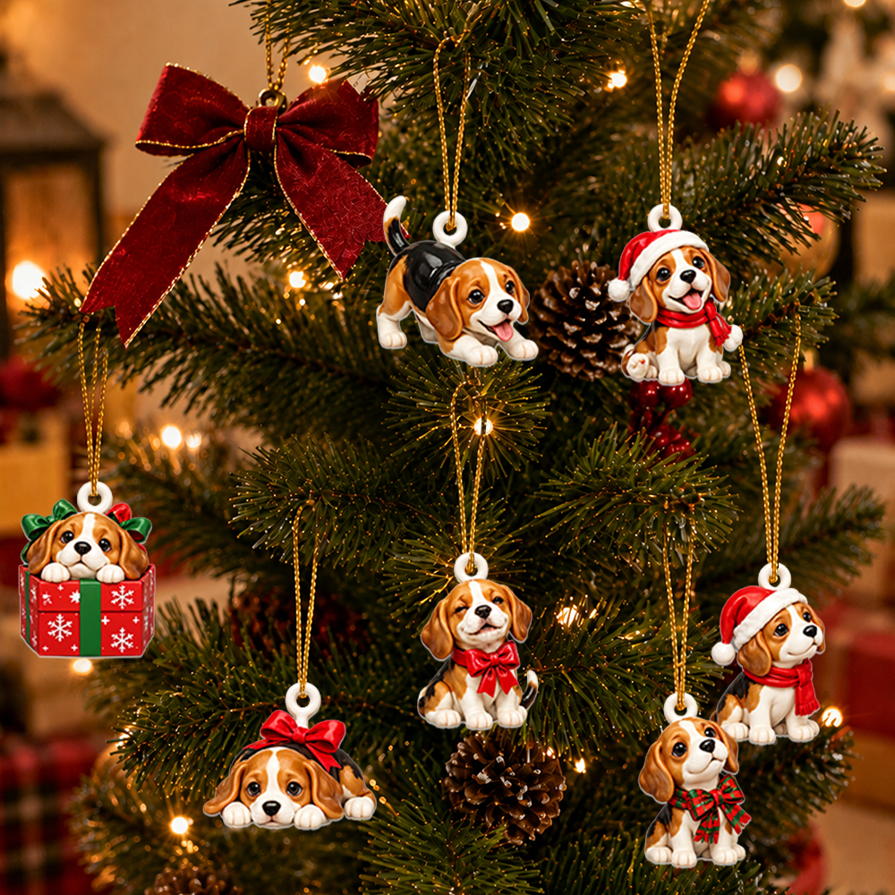 Beagle Advent Calendar 2026 - 24 Day Christmas Countdown Box With Cute Figurines - Advent Calendar Box-Box&Acrylic
