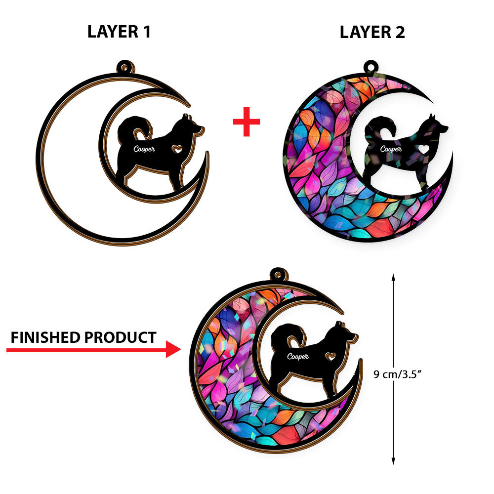 Pet Loss - Custom Shape Hologram Ornament 2 Layered