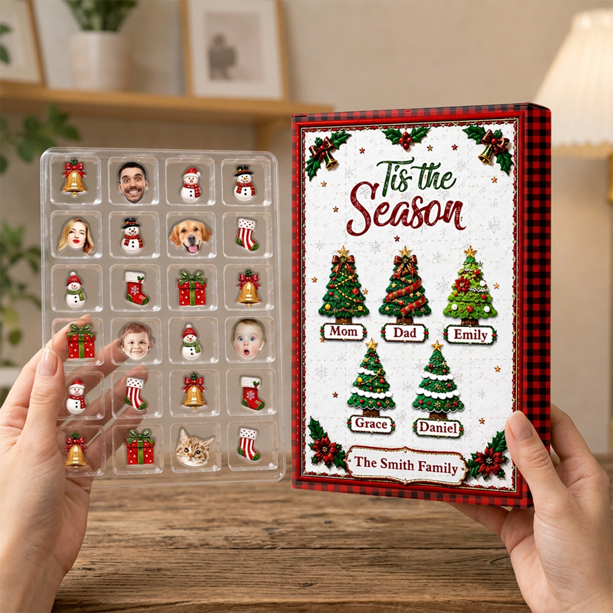 Family Is The Best Part Of Christmas - Advent Calendar Box-Box&Acrylic