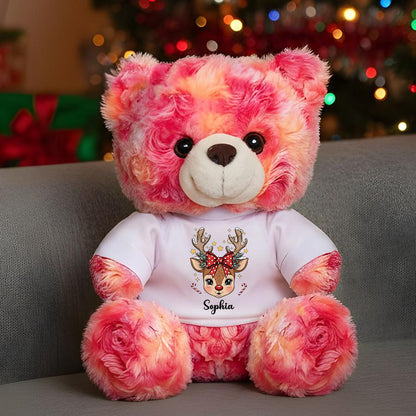 All My Love Merry Christmas - Memorial Personalized Custom Teddy Bear Plush