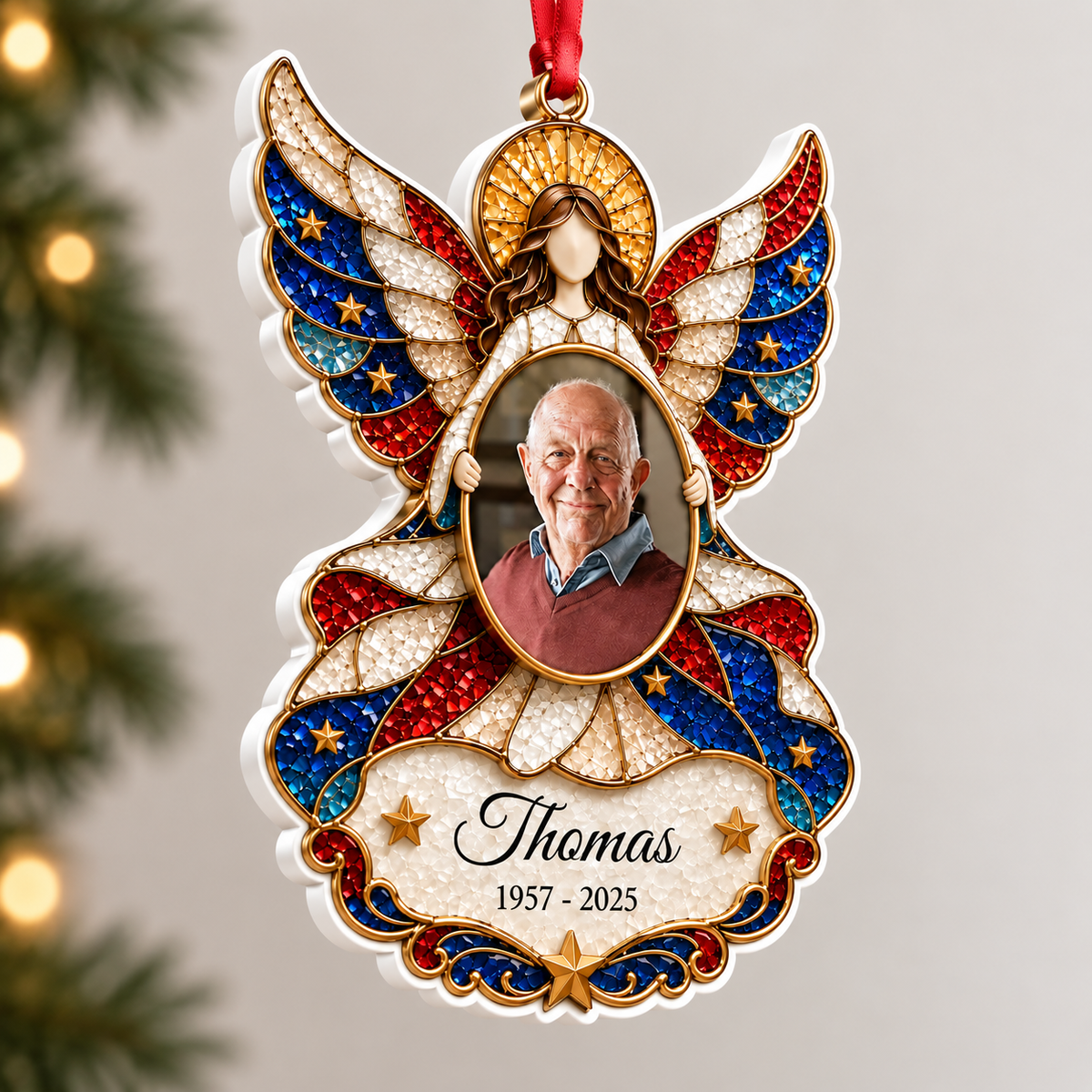 Angle Christmas Merry Christmas - Real 3D Relief Ornament