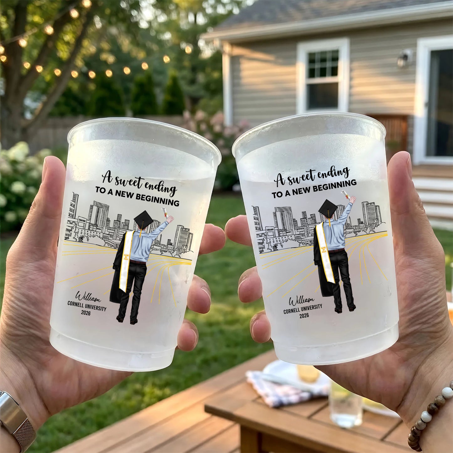 Senior Custom Photo - Personalized Graduation Cups