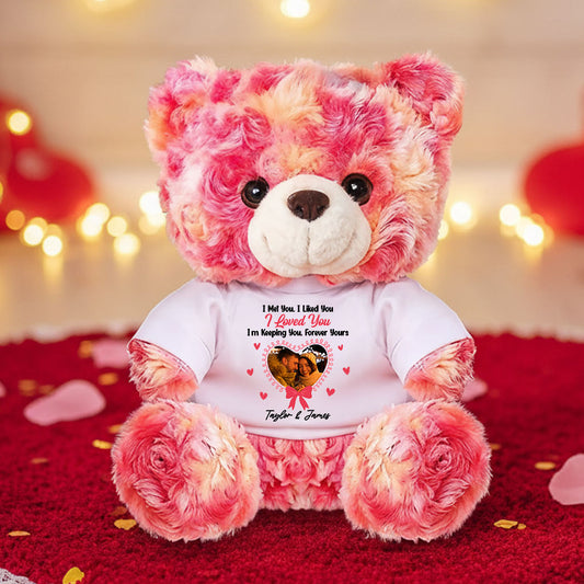 Valentine's Day Teddy Bear I Love You - Personalized Custom Teddy Bear Plush