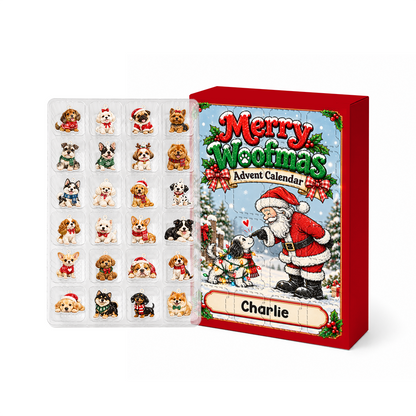 Christmas Advent Calendar 2026 Dog - 24 Day Christmas Countdown Box With Cute Figurines - Advent Calendar Box-Box&Acrylic