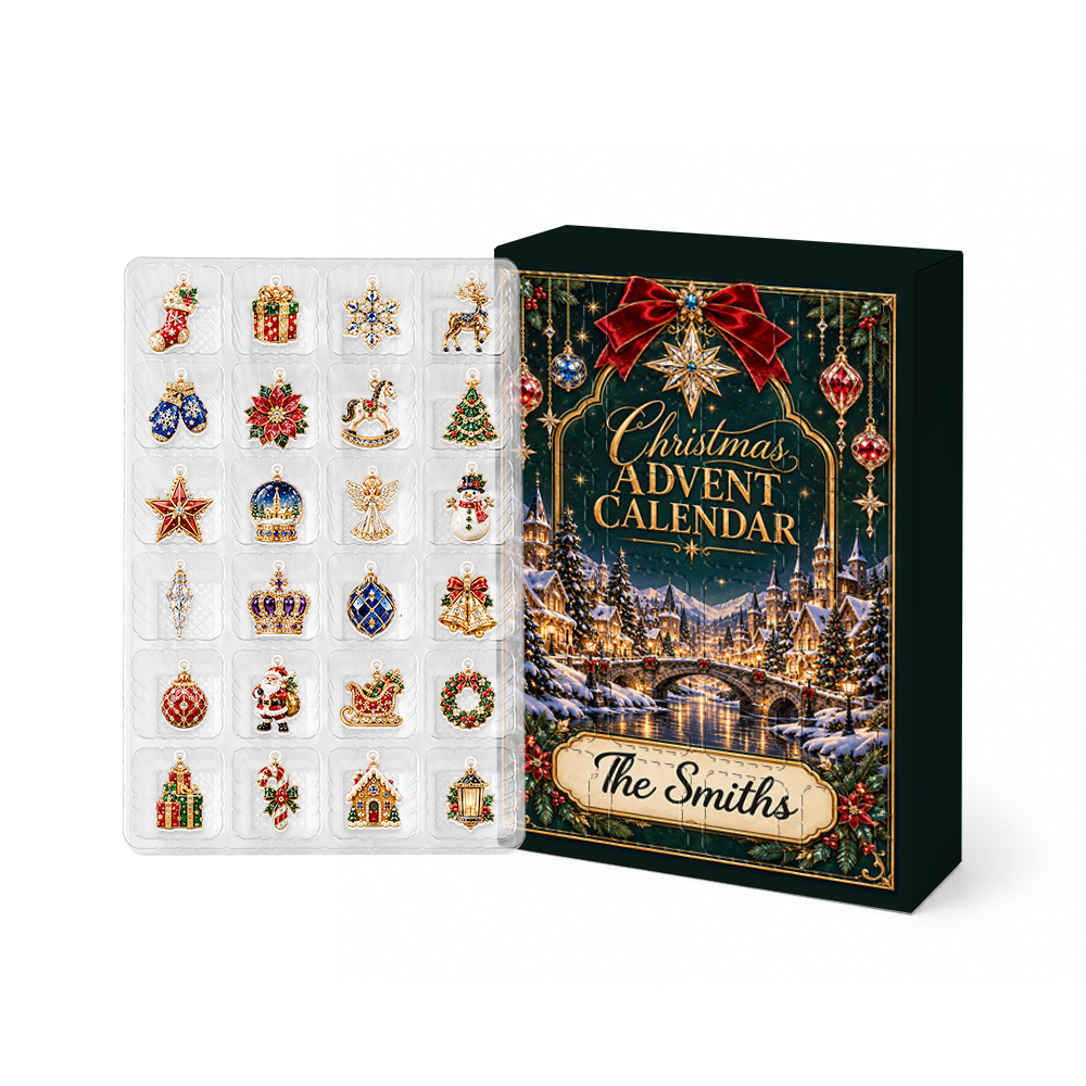 Christmas Advent Calendar 2026 - 24 Day Christmas Countdown Box With Cute Figurines - Advent Calendar Box-Box&Acrylic