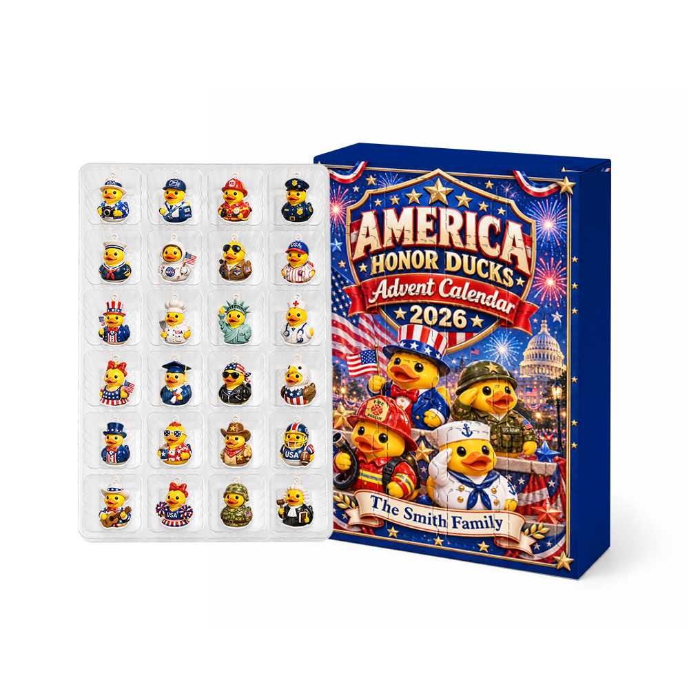 Duck Advent Calendar 2026 24 Day Christmas Countdown Box With Cute Figurines - Advent Calendar Box-Box&Acrylic