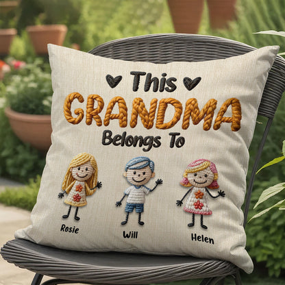 This Mommy Belongs To - Personalized Custom Pillow