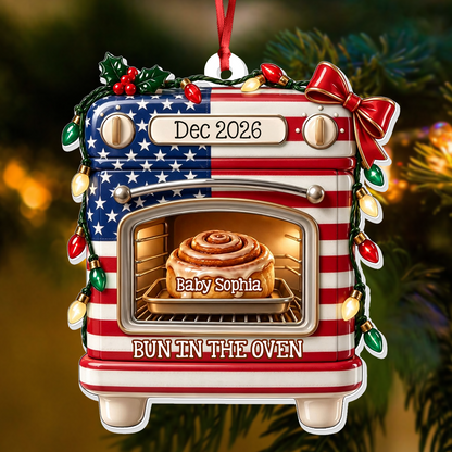 Eagerly Awaiting Our Little One - Real 3D Relief Ornament