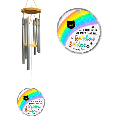 I Am Always With You - Personalized Memorial Wind Chime - Wind Chimes With Glass Ornament