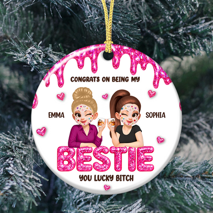 Congrats My Sister Merry Christmas - Real 3D Relief Ornament