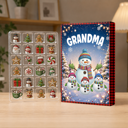 My Fav People Call Me Grandma Christmas - Advent Calendar Box-Box&Acrylic