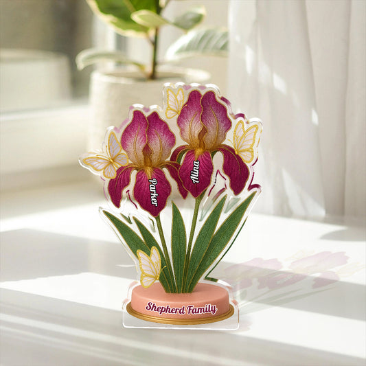 Iris Acrylic - Custom Figure Personalized Acrylic Block Plaque
