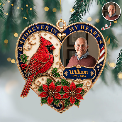 I Am Always With You Memorial Wrapped In Love - Real 3D Relief Ornament 2