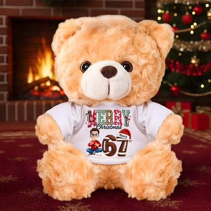 67 Slang Christmas Ornament . - Personalized Custom Teddy Bear Plush