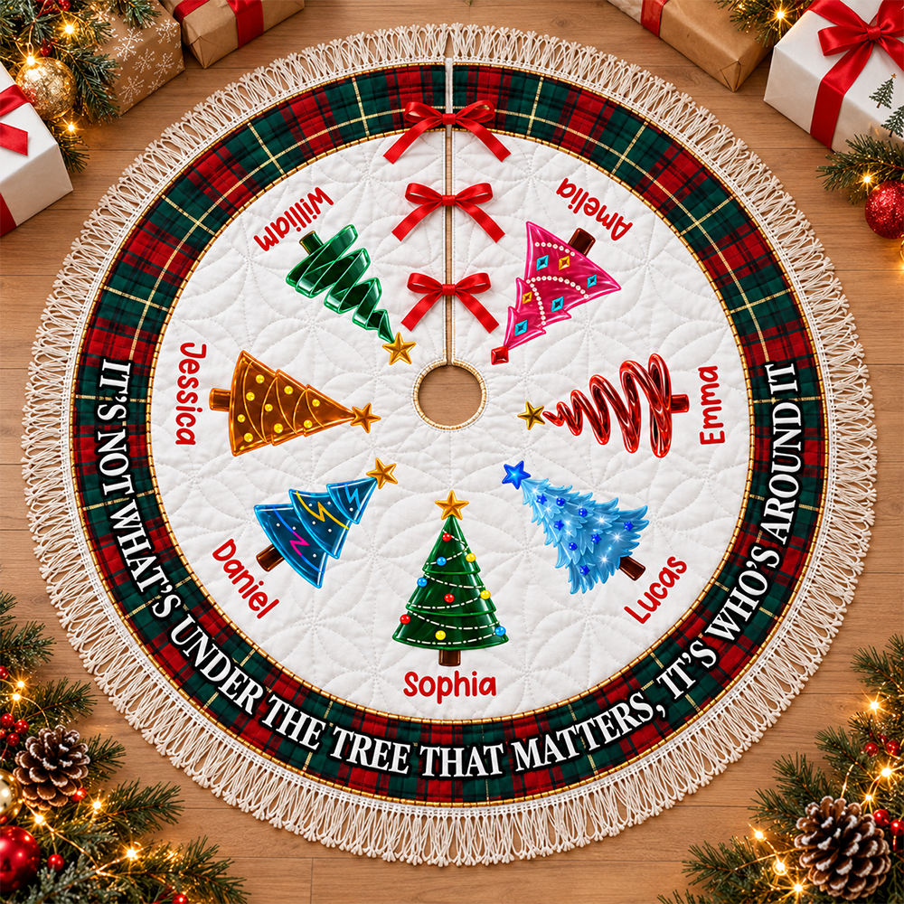 Our Family 2026 - Custom Tree Skirt - Personalized Christmas Gifts