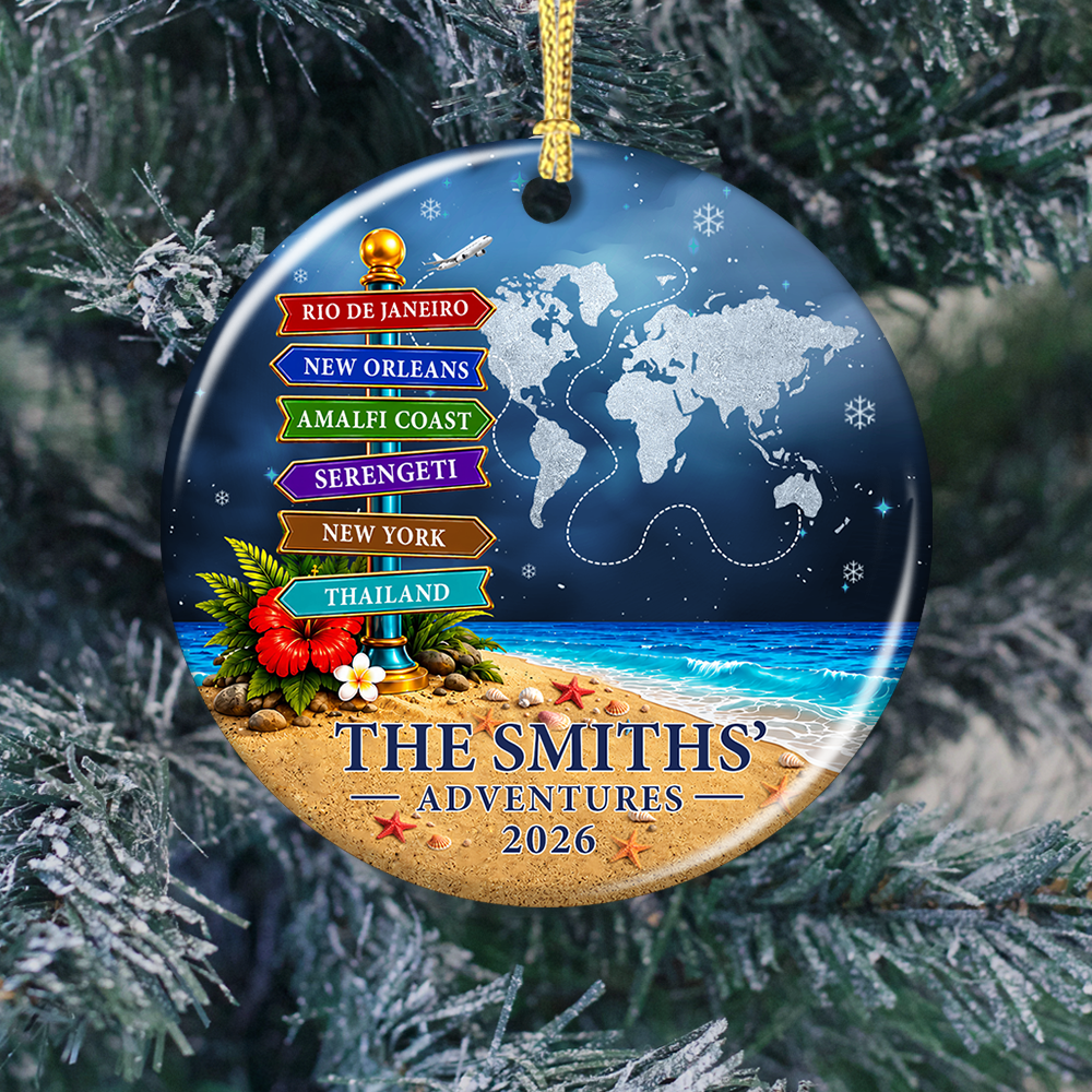 Best Vacation With My Family Merry Christmas - Real 3D Relief Ornament