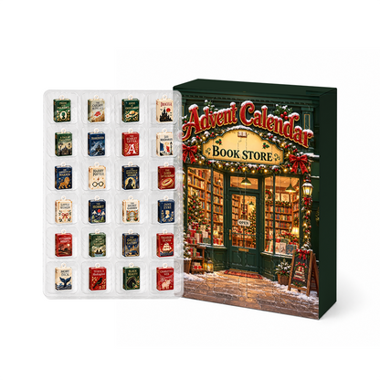 Merry Christmas Book Lover Advent Calendar 2026 - 24 Day Christmas Countdown Box With Cute Figurines - Advent Calendar Box-Box&Acrylic