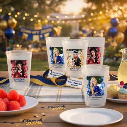 Class Of 2026 Custom Photo - Personalized Graduation Cups