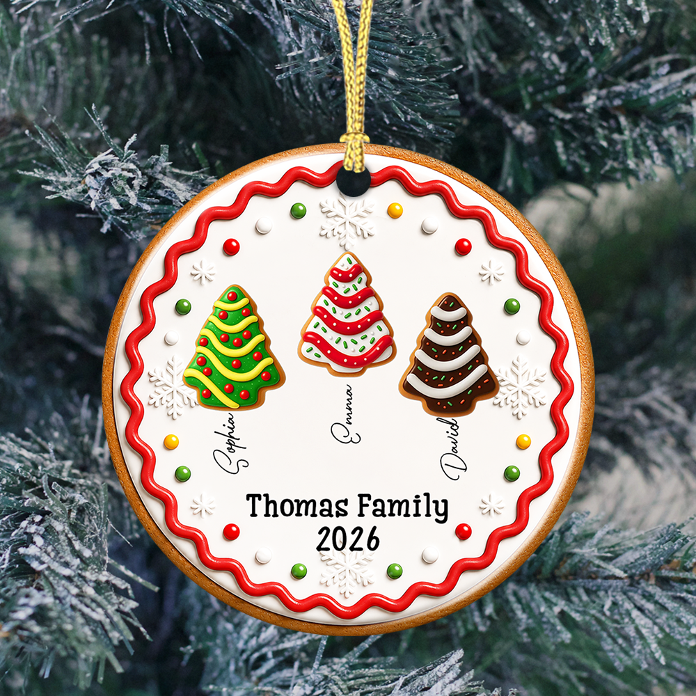 Cookies Ornament Together We Shine Bright This Christmas - Real 3D Relief Ornament