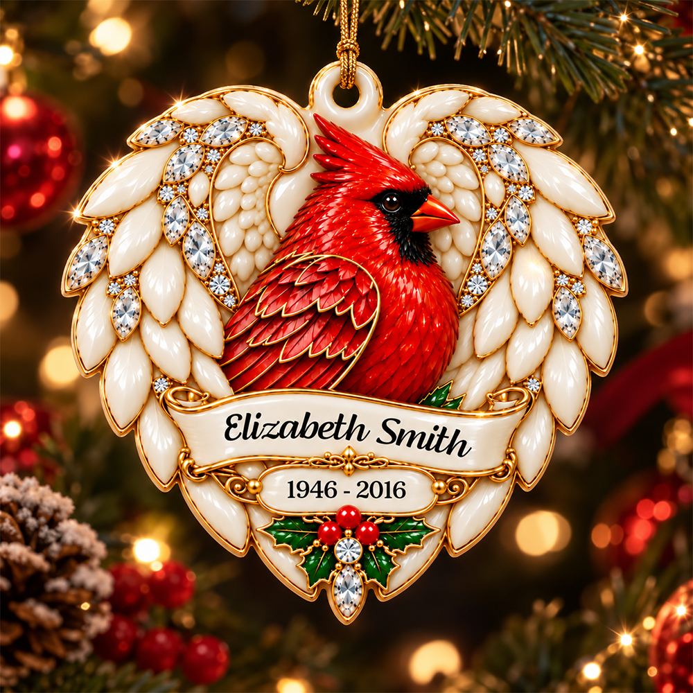 Your Memory Shines Memorial Ornament - Real 3D Relief Ornament