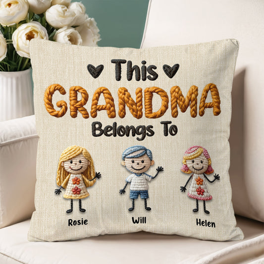 This Mommy Belongs To - Personalized Custom Pillow