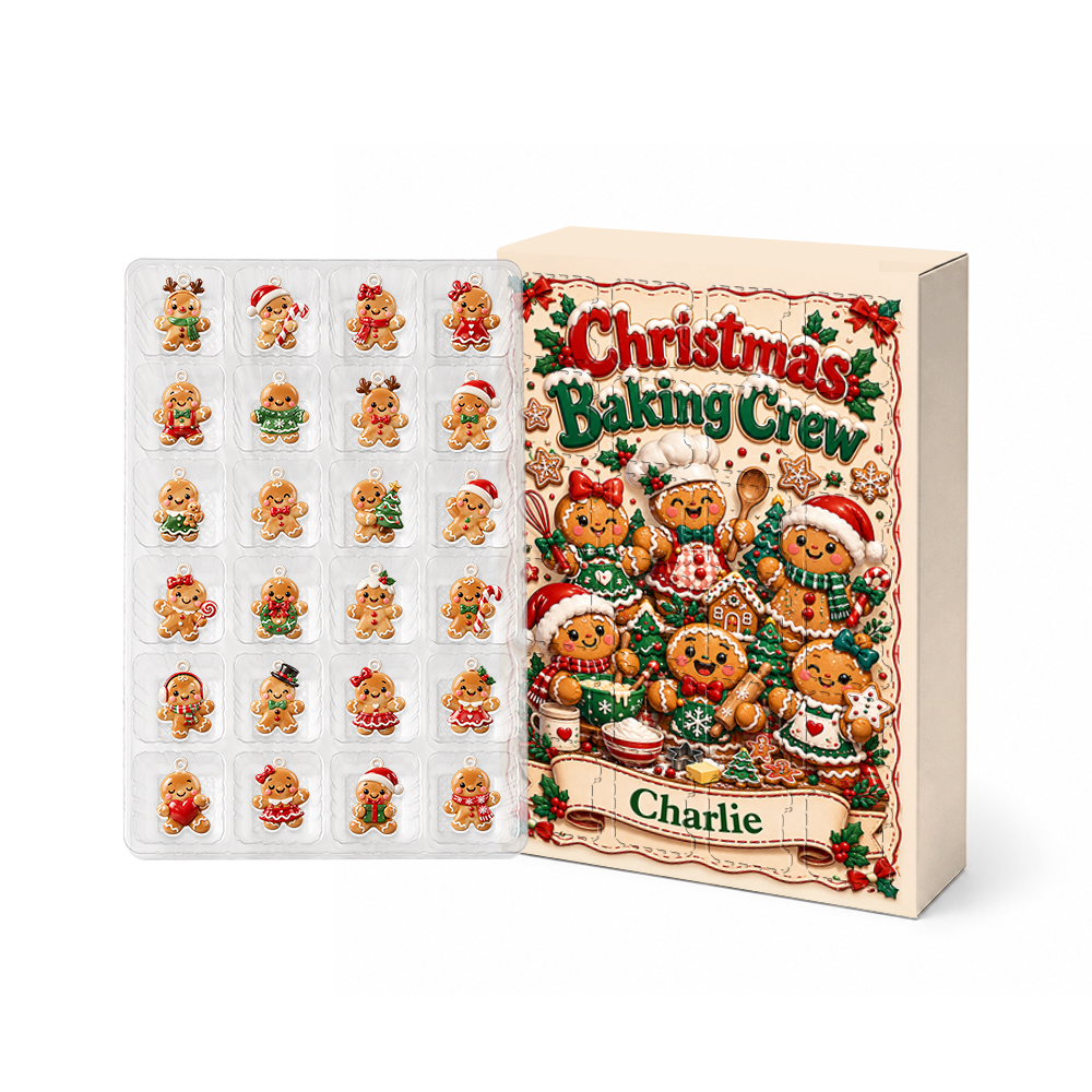 Christmas Baking Crew Advent Calendar 2026 - 24 Day Christmas Countdown Box With Cute Figurines - Advent Calendar Box-Box&Acrylic