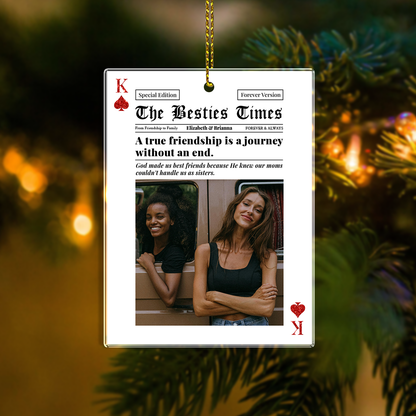 Best Friends Forever - Personalized Acrylic Ornament