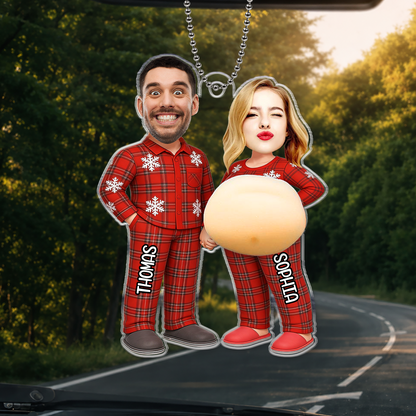 Girl Power New Mom New Dad - Personalized Squishy Acrylic Car Ornament