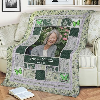 I Miss You - Memorial Personalized Custom Blanket - Sympathy Gift
