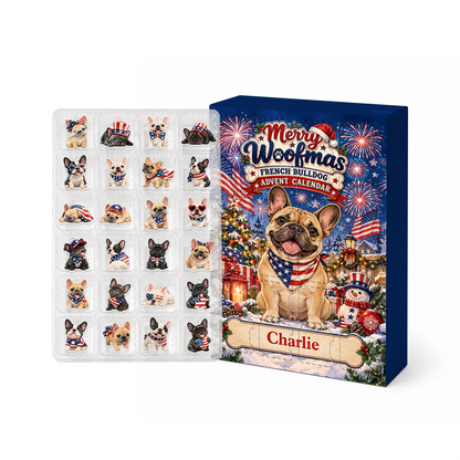 Merry Pugmas Advent Calendar 2026 24 Day Christmas Countdown Box With Cute Figurines - Advent Calendar Box-Box&Acrylic