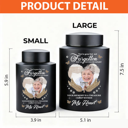 In Loving Memories Keepsake Urn for Ashes - Stainless Steel Urn