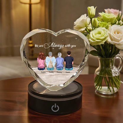 I Am Always With You - Personalized Custom Crystal Led Light