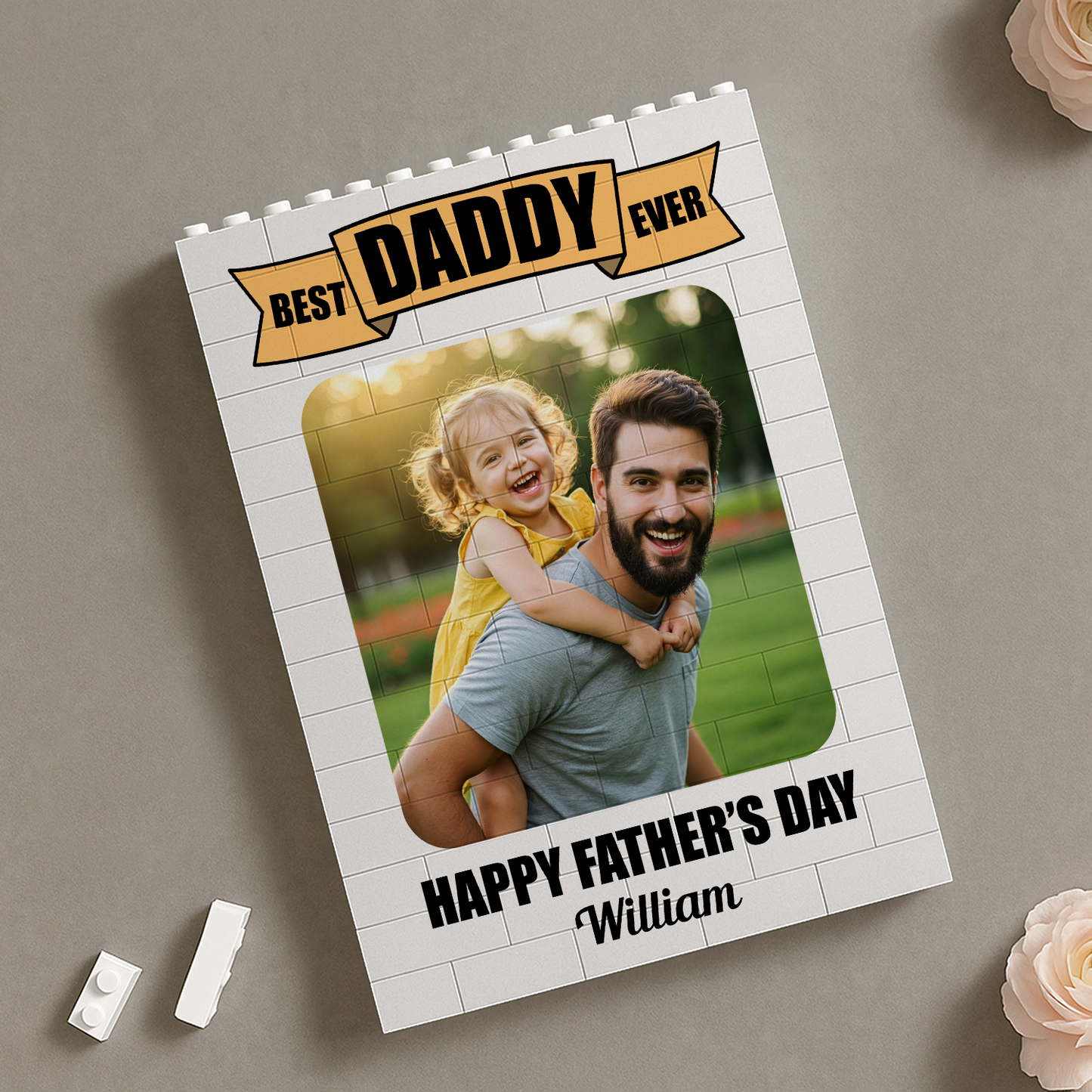 Best Dad Cutsom Photo Building Blocks for Dad - Father's Day Gifts