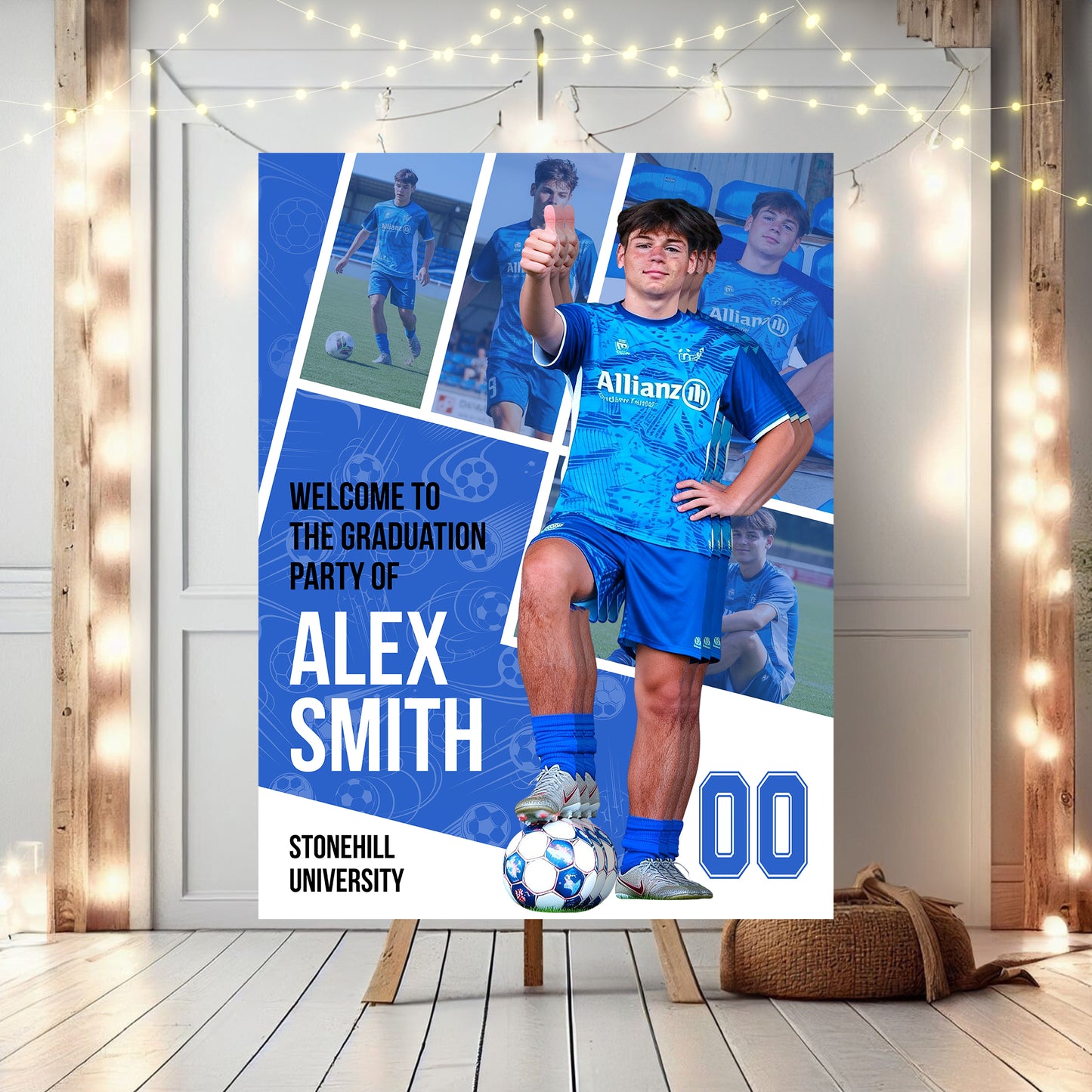 Welcome To Graduation Party Sport - Personalized Graduation Welcome Sign - Graduation Gifts