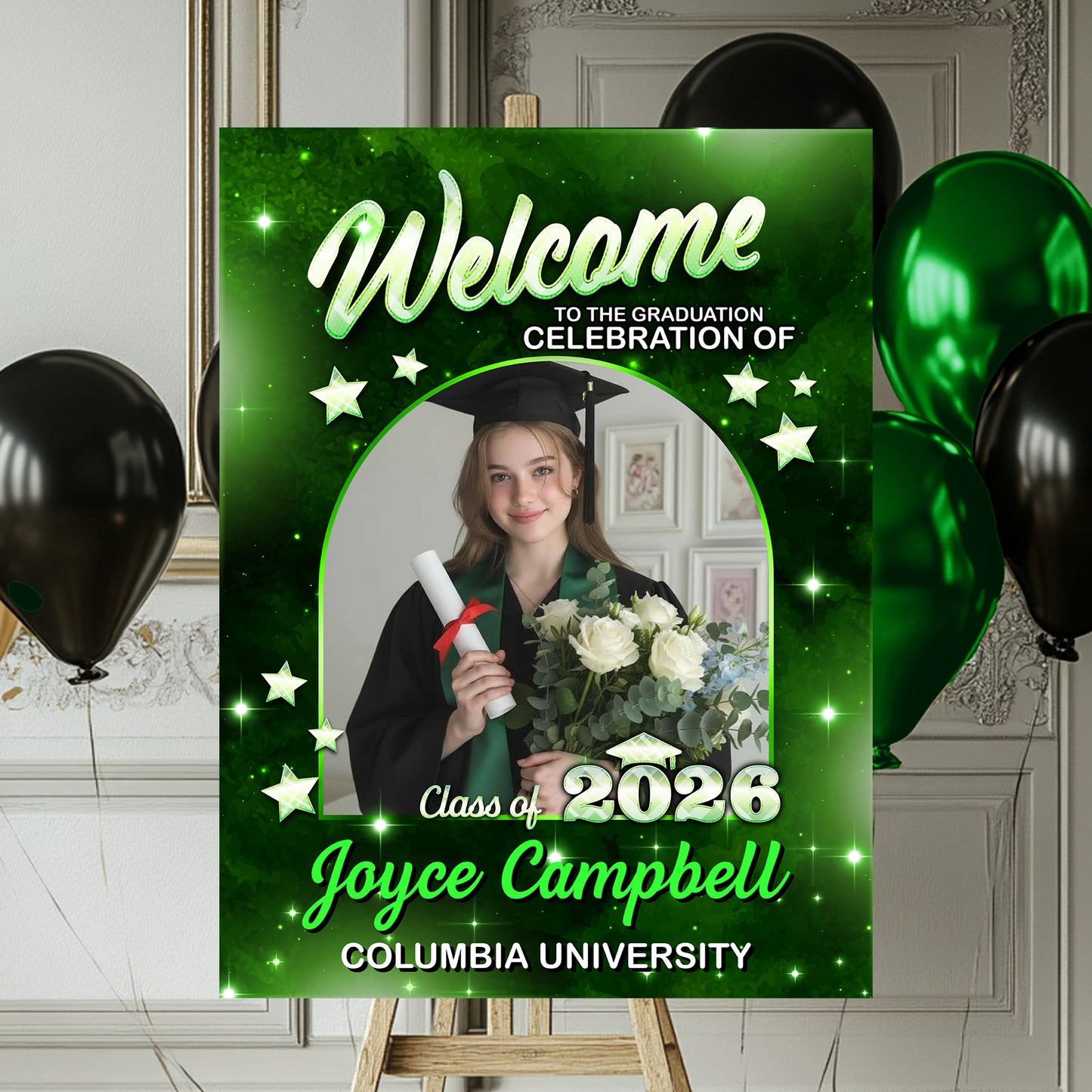 Class Of 2026 Party - Personalized Graduation Welcome Sign - Custom Photo Welcome Sign - Graduation Gifts