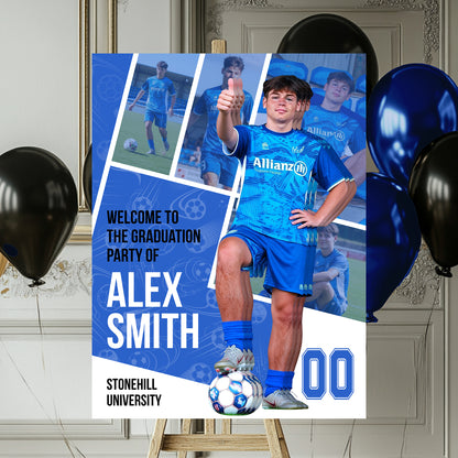 Welcome To Graduation Party Sport - Personalized Graduation Welcome Sign - Graduation Gifts