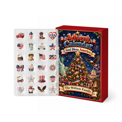 God Bless Advent Calendar 2026 24 Day Christmas Countdown Box With Cute Figurines - Advent Calendar Box-Box&Acrylic