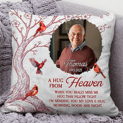 Hug This Pillow - Memorial Personalized Custom Pillow - Sympathy Gift For Family Members