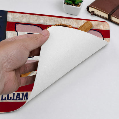 Catch Best Dad Custom - Personalized Leather Desk Mat