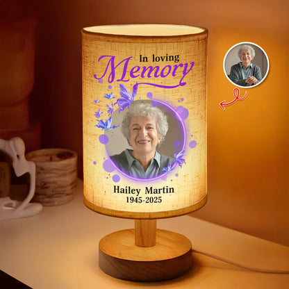 In Loving Memory Lamp - Personalized Fabric Lamp