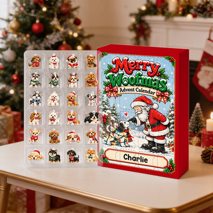 Christmas Advent Calendar 2026 Dog - 24 Day Christmas Countdown Box With Cute Figurines - Advent Calendar Box-Box&Acrylic