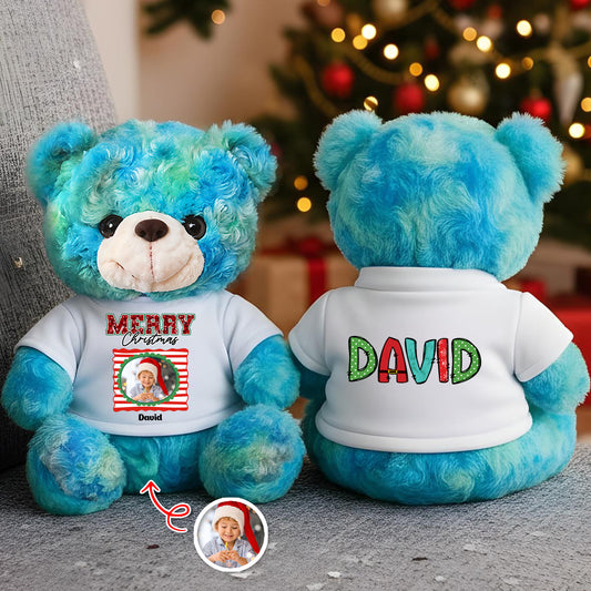 Merry Christmas - Personalized Custom Teddy Bear Plush