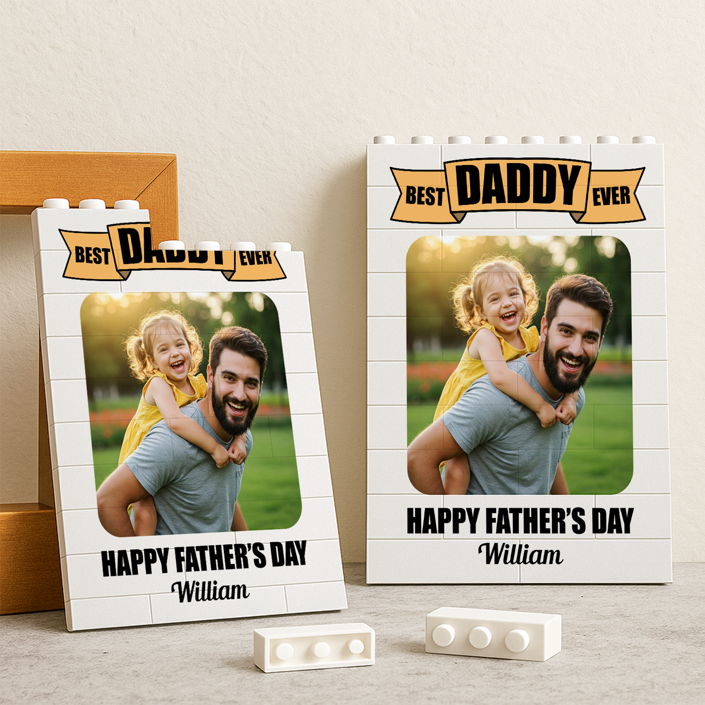 Best Dad Cutsom Photo Building Blocks for Dad - Father's Day Gifts