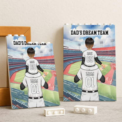Daddy Dream Team Custom Building Blocks for Dad - Father's Day Gifts