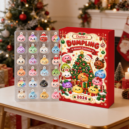 Dumpling Advent Calendar 2026 24 Day Christmas Countdown Box With Cute Figurines - Advent Calendar Box-Box&Acrylic