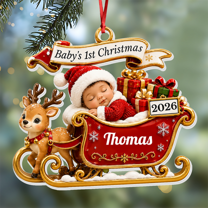 Tiny Miracle Big Joy  - Real 3D Relief Ornament - New Moms, New Dads