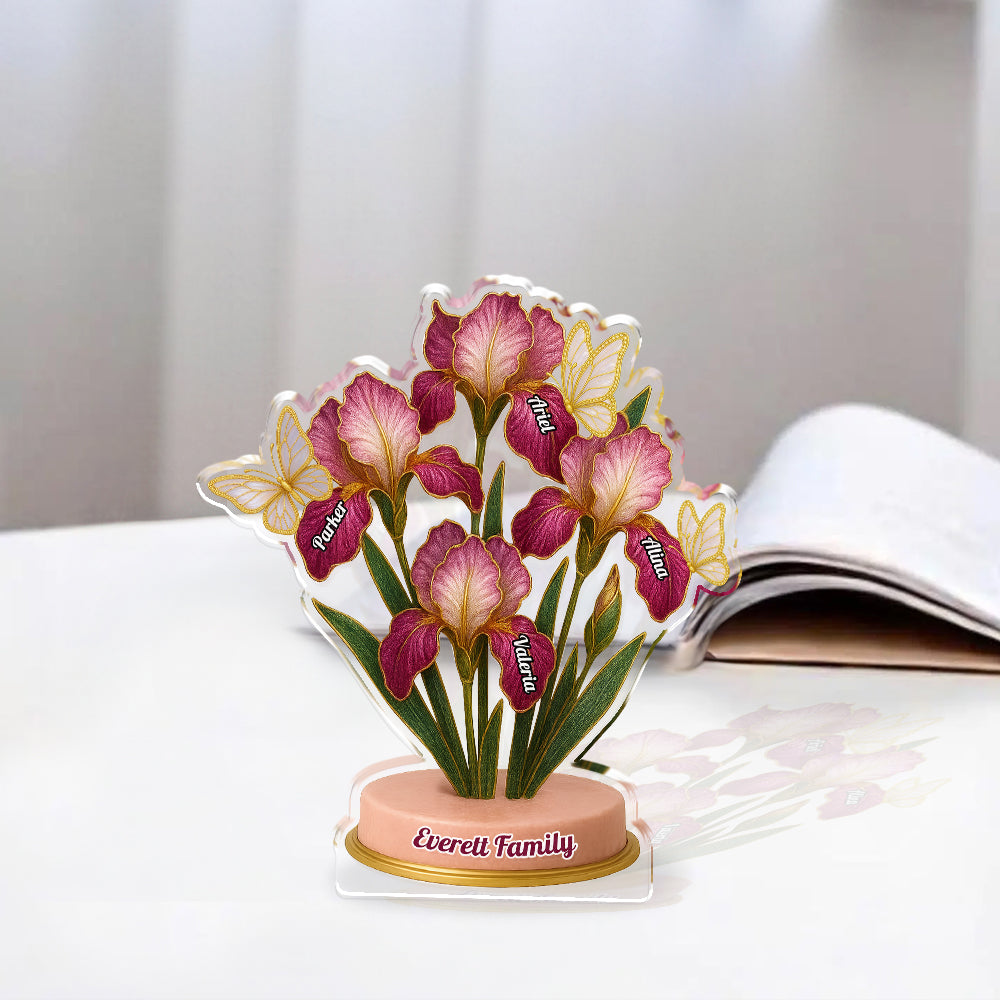 Iris Acrylic - Custom Figure Personalized Acrylic Block Plaque