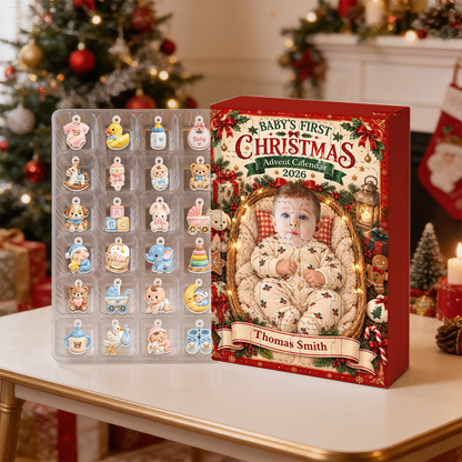Baby's First Christmas Advent Calendar 2026 24 Day Christmas Countdown Box With Cute Figurines - Advent Calendar Box-Box&Acrylic