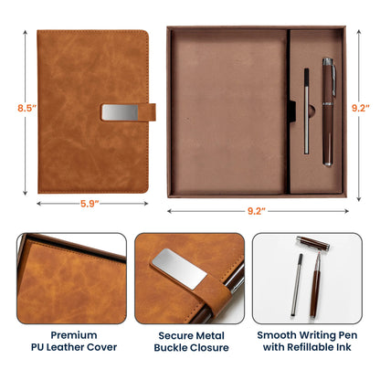 Memorial Letters To Loved One In Heaven - Personalized Leather Notebook Set